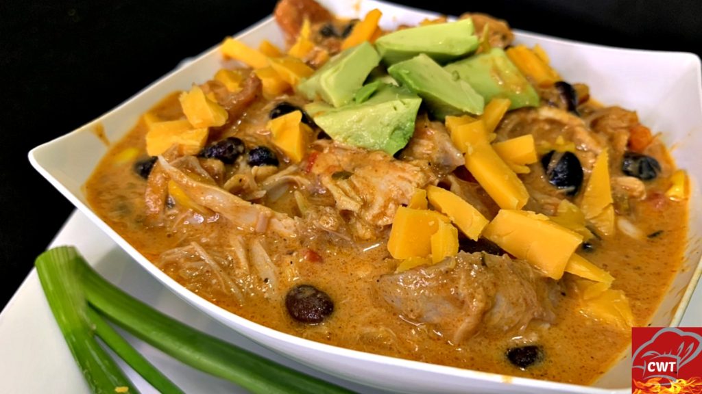 Turkey Enchilada Soup Recipe. Starting off with a rich homemade enchilada sauce. Perfectly seasoned shredded turkey, roast tomatoes, corn, beans, chili, etc. This soup consists of many depths of heartwarming flavors.