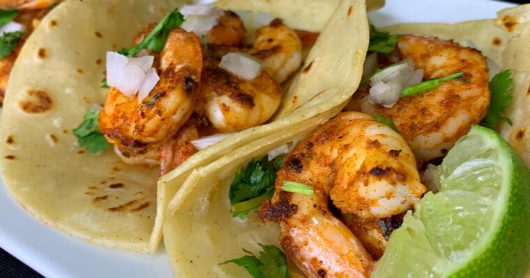 Cajun Blackened Shrimp Tacos