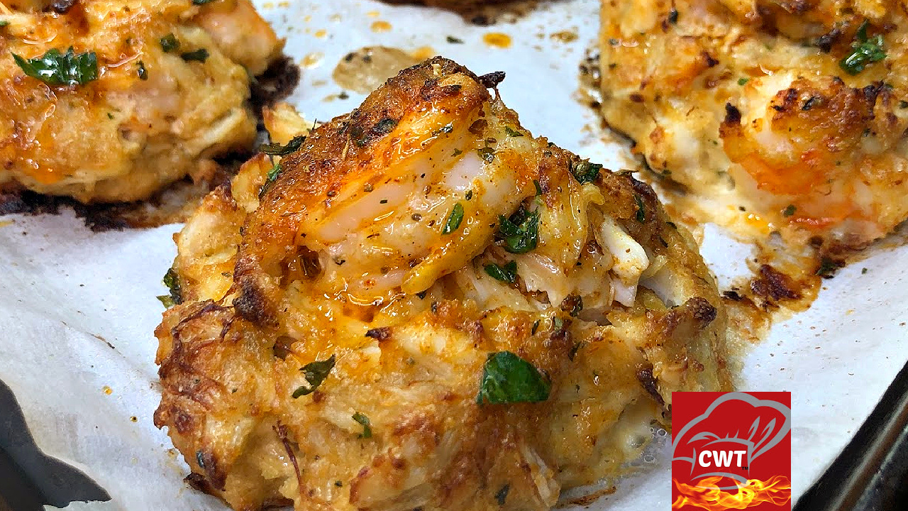 Shrimp Stuffed Crab Cakes - Cooking With Tammy.Recipes
